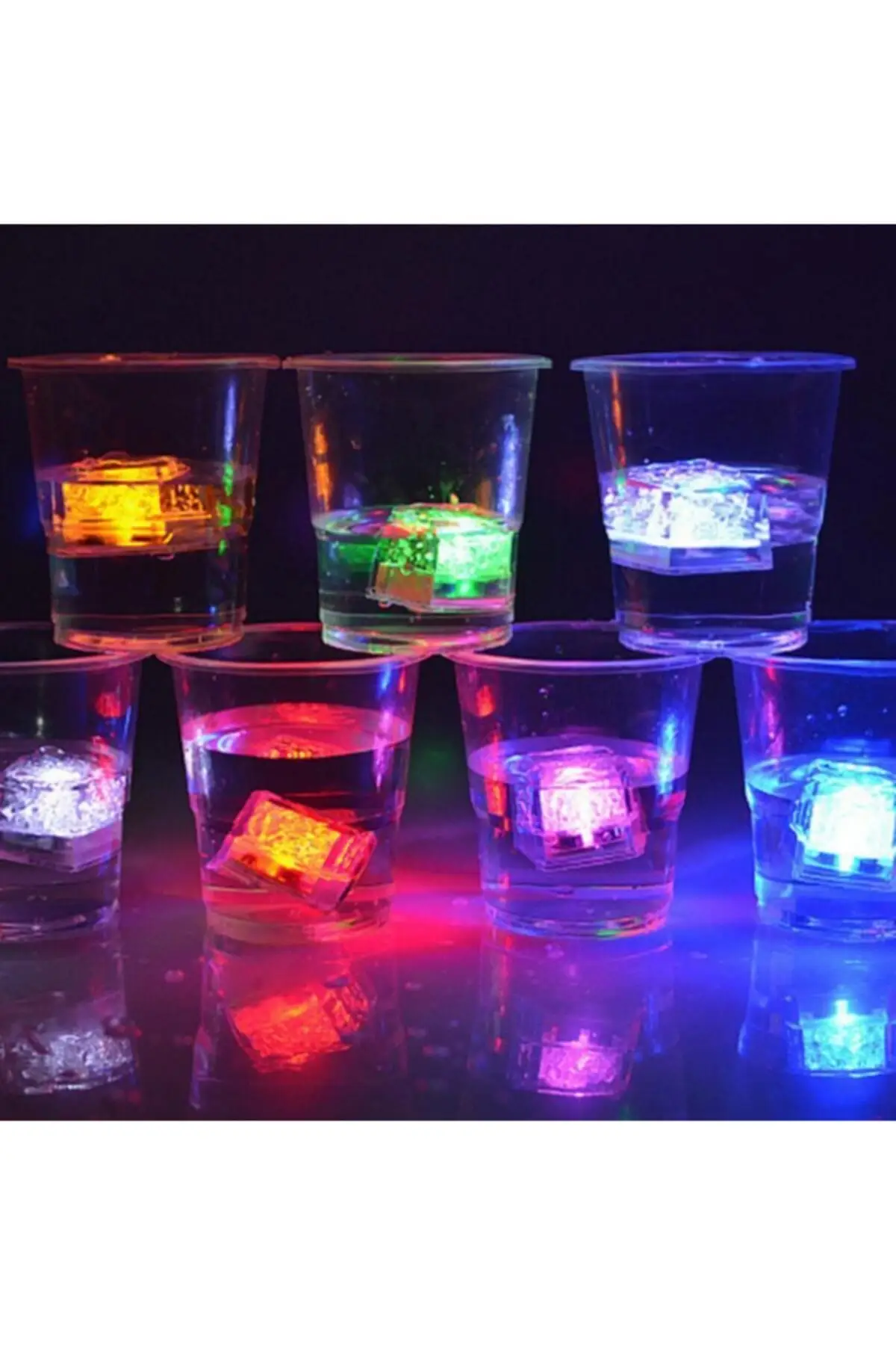 Led Es Batu Bercahaya Berwarna Es 2 Buah Bergaya Berguna Mencolok Megah Dekoratif 2022 Model Tren