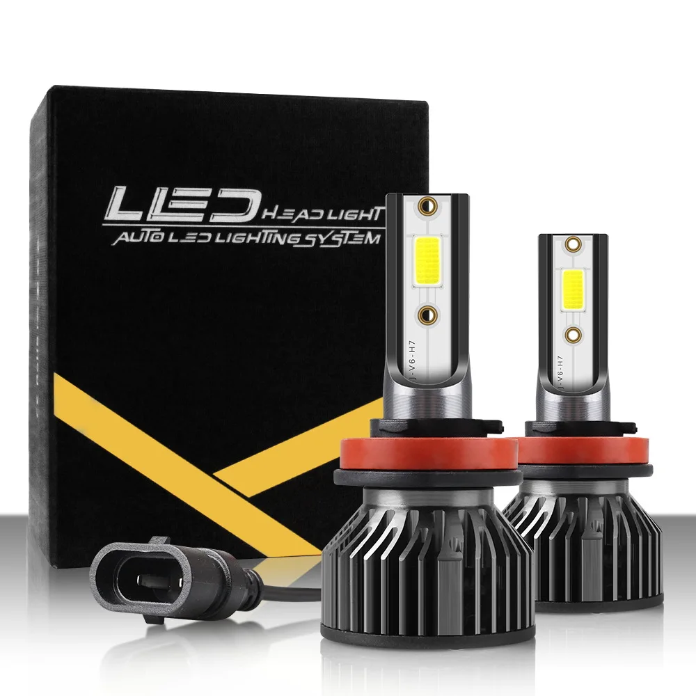 

2/4pcs H4 H7 LED Car Headlight Bulb CANBUS 20000LM 120W CSP H1 H8 H9 H11 9006 HB4 fog Vehicle Auto 6000K LED Lights Turbo Lamp