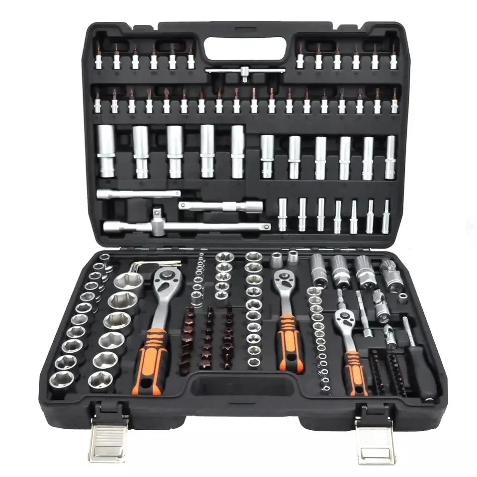 Professional Hand Tool Kit Car Repair Tool box Socket Wrench ToolSet