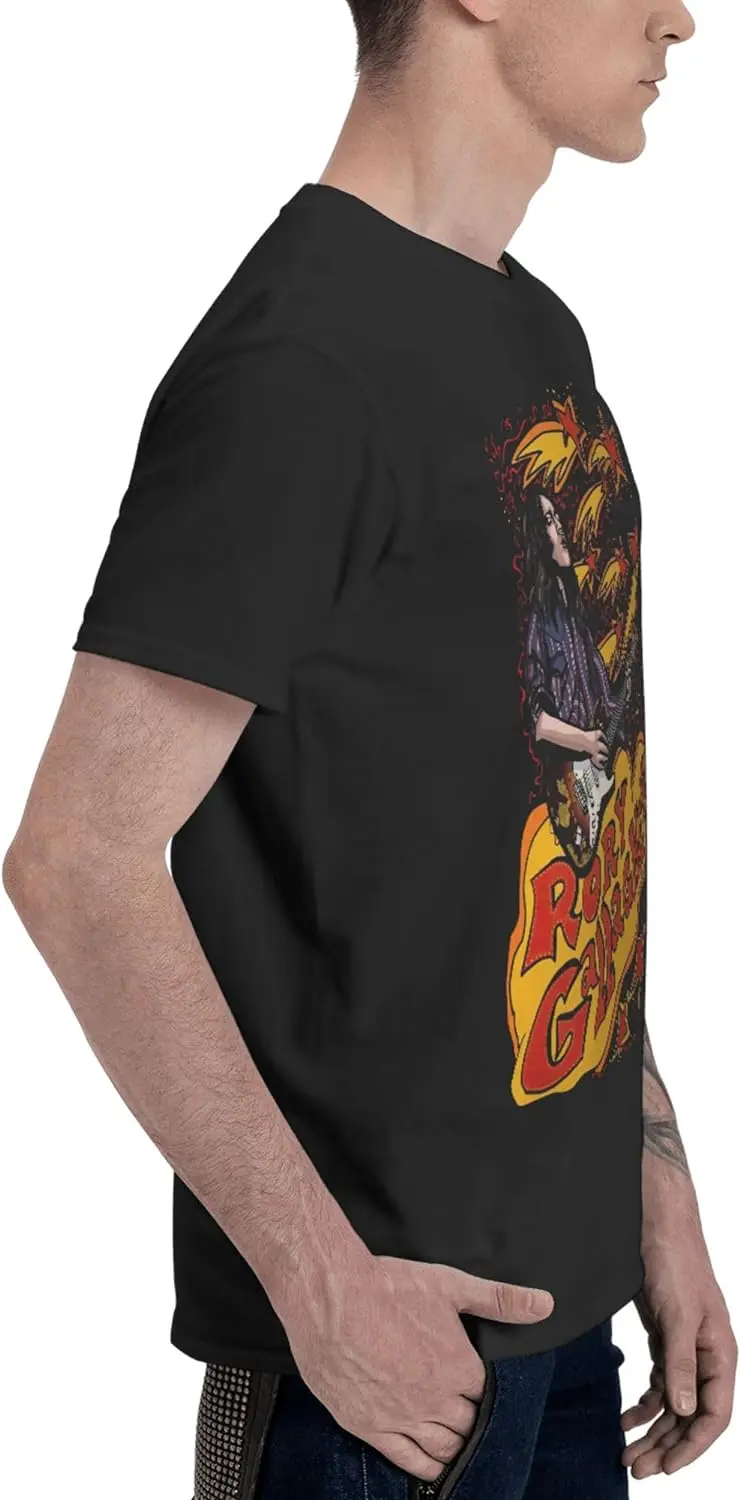 Men's Short Sleeve T-Shirt Soft Cotton Crewneck Casual T-Shirt Black