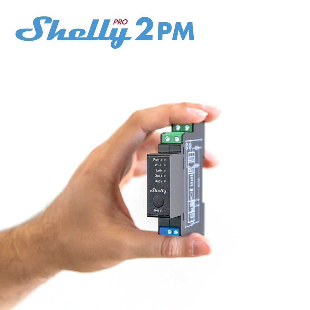 Imagem -05 - Shelly Pro 2pm Canais Din-trilho Interruptor de Relé com Medição de Energia e Controle de Cobertura Rolo