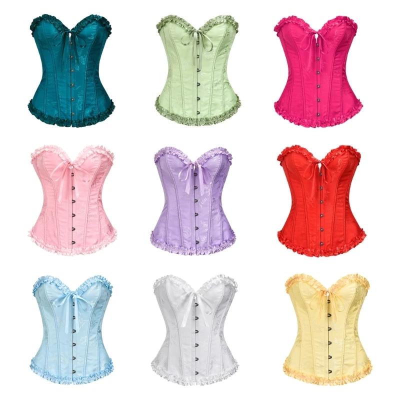 Laces Embellished Waist Shaper Elegant Stylish Corset Breathable Waist Cincher for Gym and Yoga