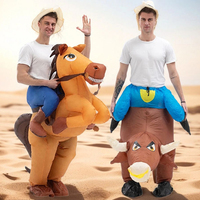 Fun Inflatable Cowboy Costume for Halloween Christmas Carnival Party Role Play Chasing Game Spanish Bullfighter Inflatable Suit