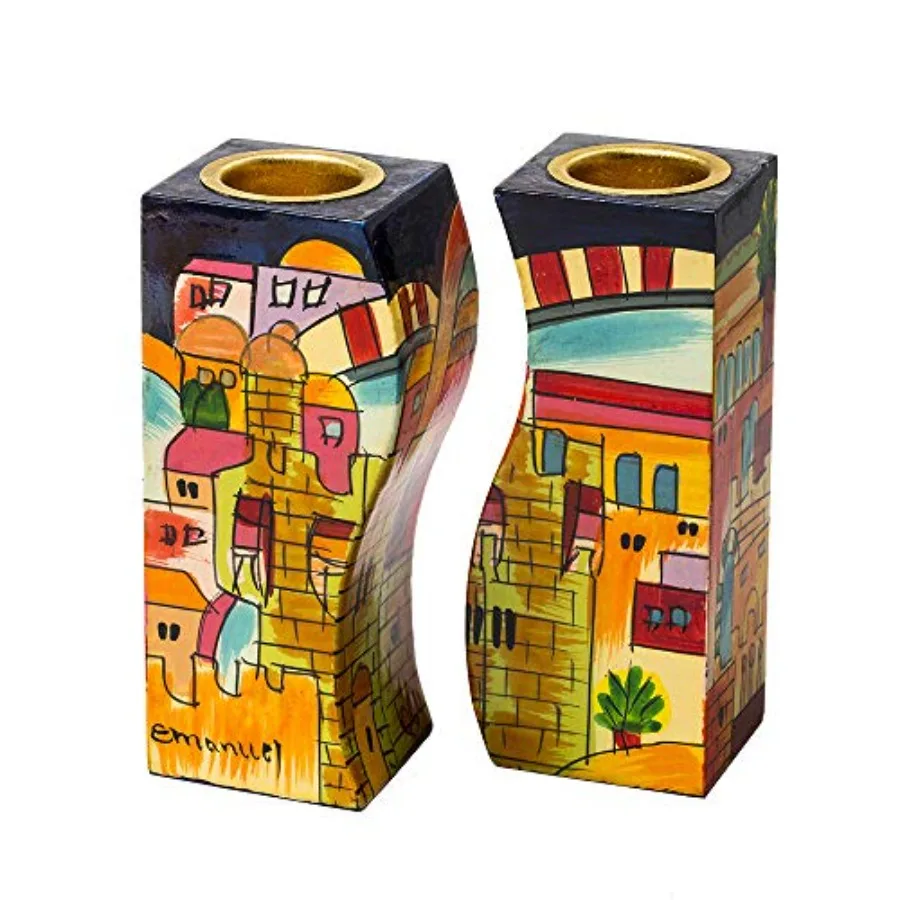 

Набор для Шаббата: еврейские подсвечники - комплект из Иерусалима