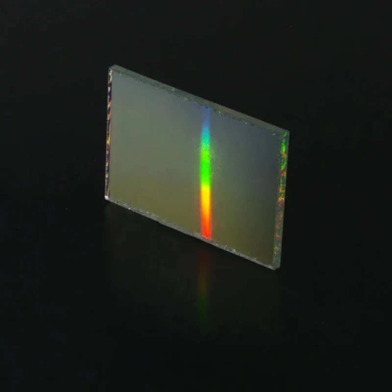 40X25mm Float Glass Optical One Dimensional Holographic Diffraction Grating Laser Beam Spliter Interference Experiment Gratings