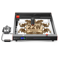 AlgoLaser Delta 22W Laser Engraver, with Air Pump, 500mm/s Engraving Speed, 440*415mm, 455±5nm Laser Wavelength Diode Laser