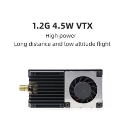 HGLRC ZEUS 1.2G 4.5W VTX 8CH 25mW 800mW 4.5W Power FPV Image Transmission Video Transmitter For Long Range RC FPV Drone