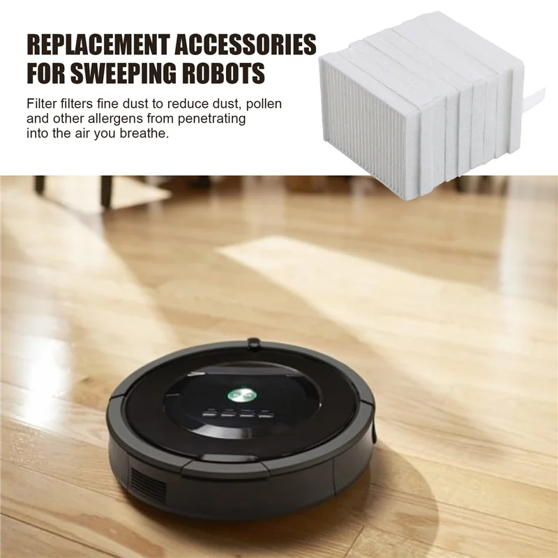 فلتر HEPA بديل JDZD متوافق مع Irobot Y0112، لاستبدال فلتر Irobot، فلتر عالي الكفاءة