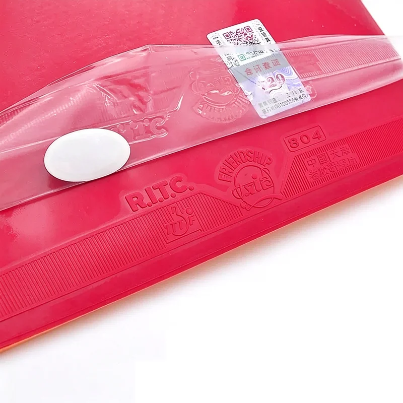 Original Friendship 729 804 Anti-Spin Table Tennis Rubber Anti-loop Ping Pong Rubber ITTF Approved Defensive Rubber Red Black