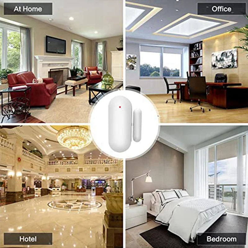 1 حزمة اللاسلكية نافذة الباب كاشف إنذار الذكية الربط نافذة الباب الاتصال الاستشعار