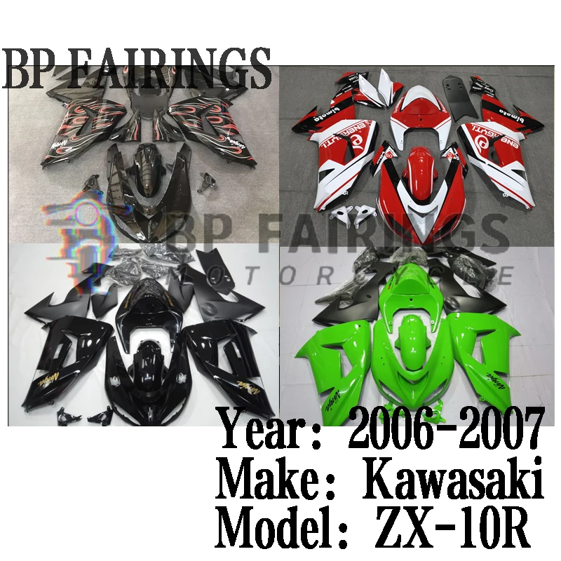 Fairing Kit For KAWASAKI NINJA ZX-10R Motorcycle Full fairings ZX10R 06 07 ZX1000 2006 2007 Bodyworks