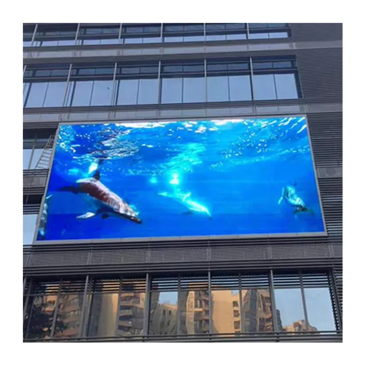 IP65 96x96cm Led Cabinet Fixed Outdoor Hight Brightness Full Color Large Commercial Advertising Led Display Sign