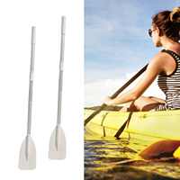 2Pcs Oars for Row Split Shaft Aluminum Oars Canoe Kayak for Dinghy Water Marine Sports