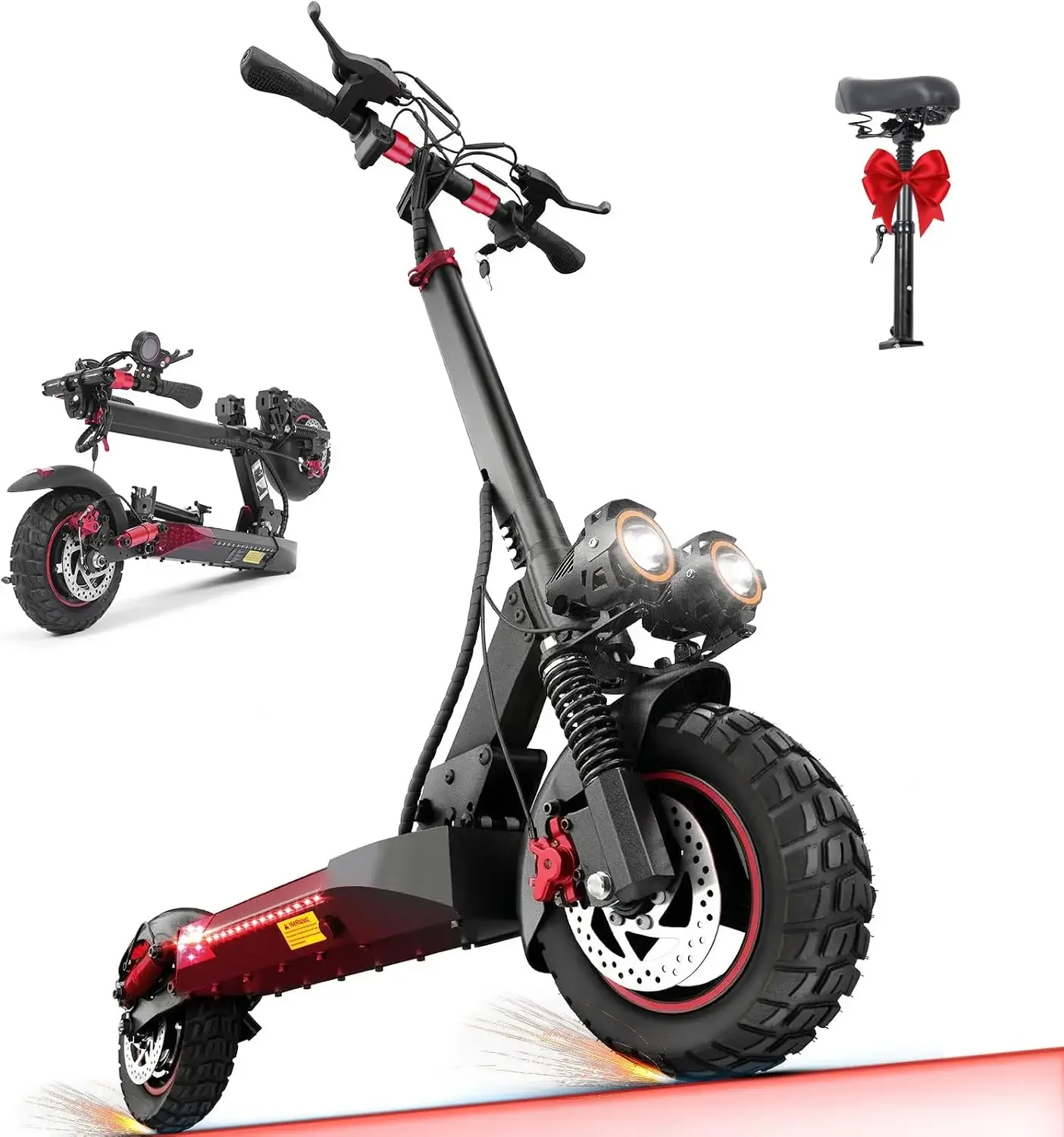 Electric Scooters for Adults with seat,25-30mph Fast Speed, 20-28 Miles Range,10