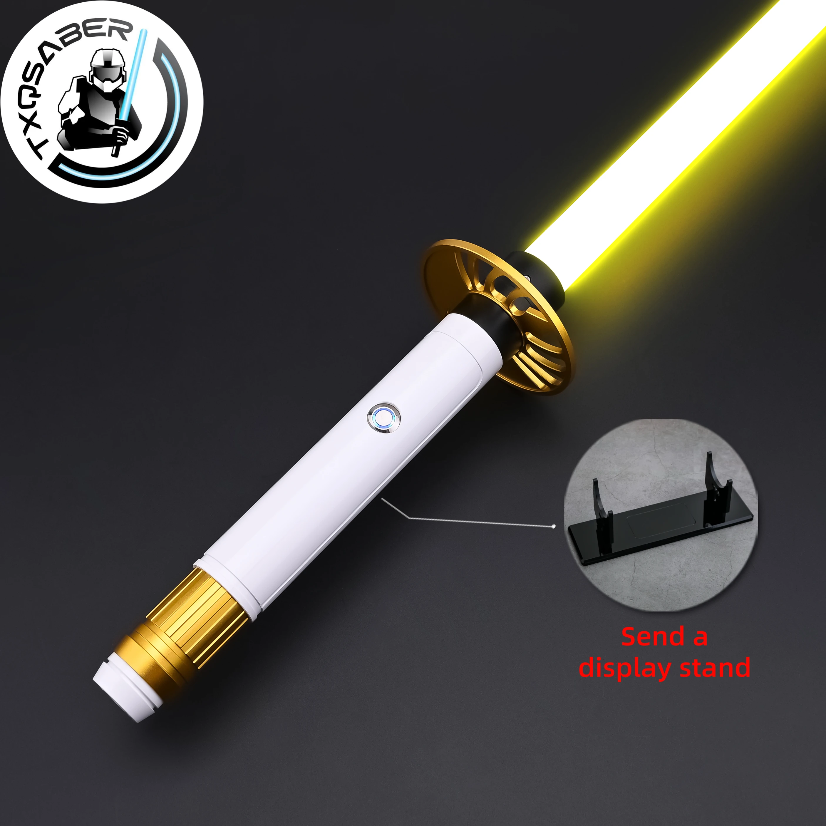 

TXQSABER Lightsaber Heavy Dueling SDRGB Pxiel Light Saber Blaster FOC Smooth Swing Metal Hilt Jedi Lasersword Cosplay Adult Toys