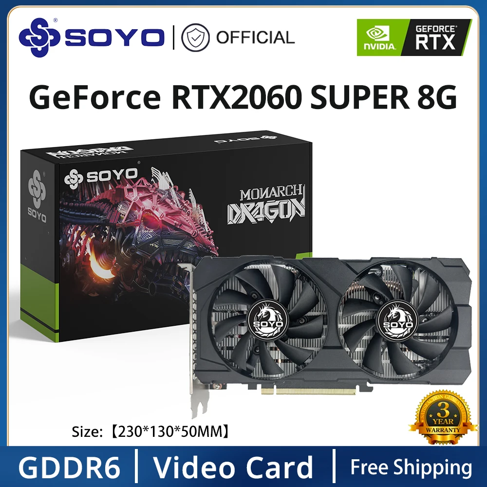 Good Nvidia Geforce RTX 2060 SUPER GDDR6 8G Graphics Card 256Bit White Video Gaming Card Full New GPU RGB Card