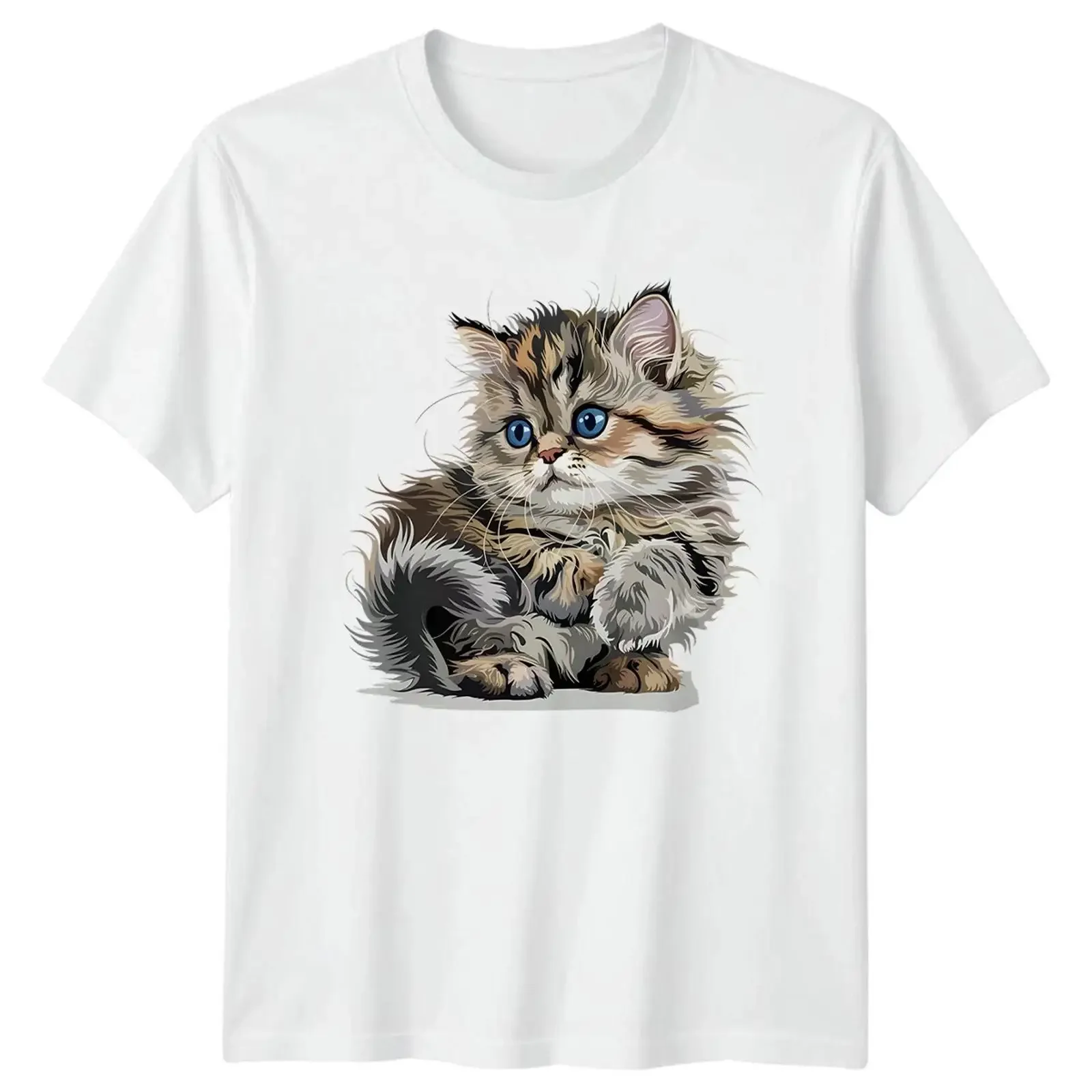 Leicht abgelenkt von flauschigen Kätzchen T Shirt Katzenliebhaber Haustiere und sie vintage Washed fashion Stylish streetwear