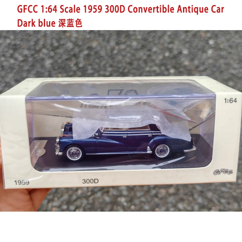 

GFCC литой под давлением масштаб 1:64 1959, 300D, трансформируемый антикварный автомобиль, модель автомобиля из сплава, коллекция сувениров, демонстрационные украшения, праздничные подарки