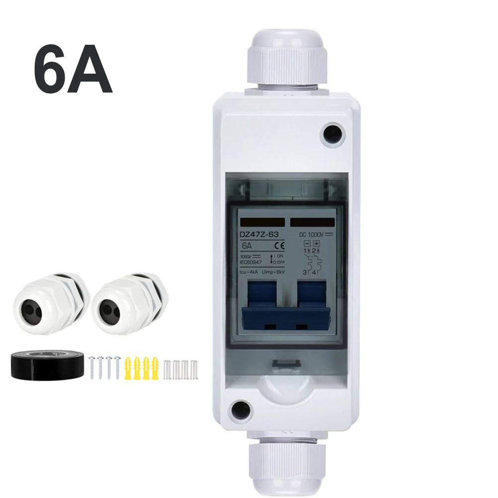 IP65 Waterproof Circuit Breaker Box with Overload Protection for PV Disconnector DC AC1000V Solar Energy Disconnector