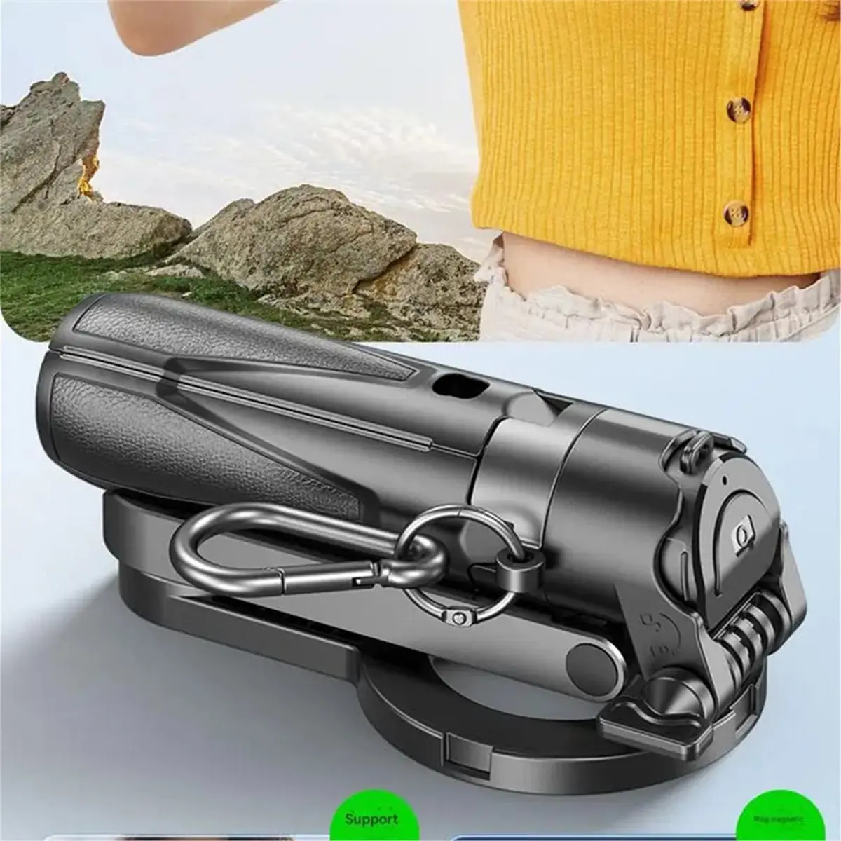 A86G NEW Multi-Function Foldable Magnetic Phone Holder Selfie Stick, DSLR-Style Rotation Tripod Portable Remote Control
