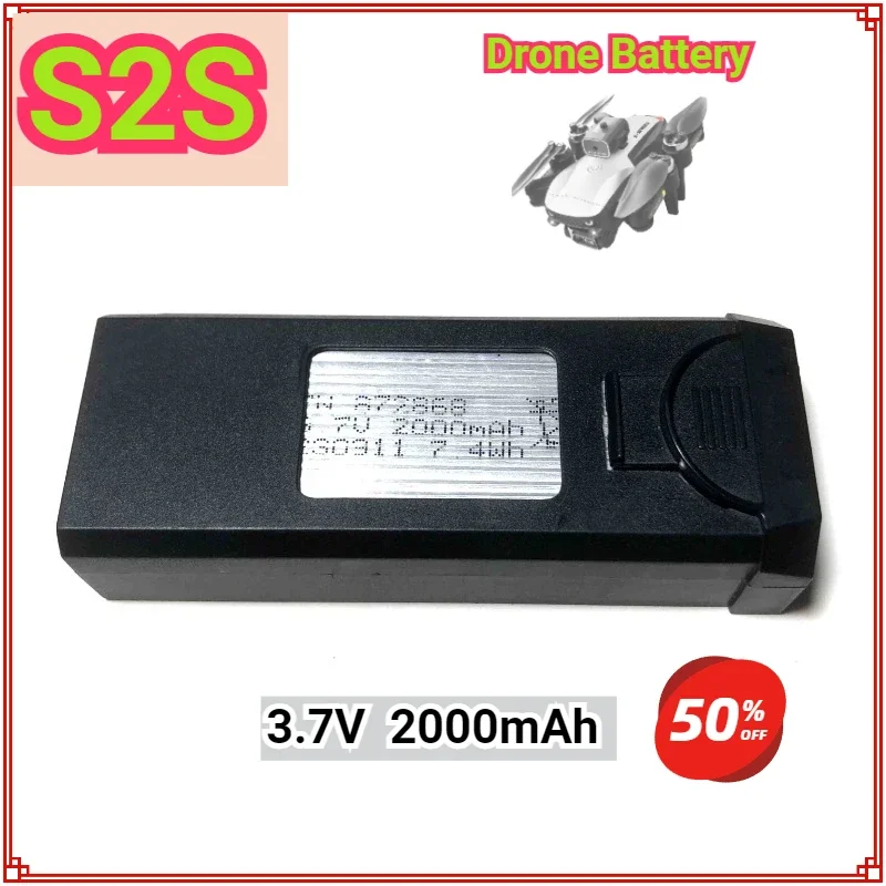 Drone Battery for LSRC S2S LS-S2S Mini Drone RC Qudcopter S2S Battery Propeller Spare Part S2S Blade 3.7V 2000mAh