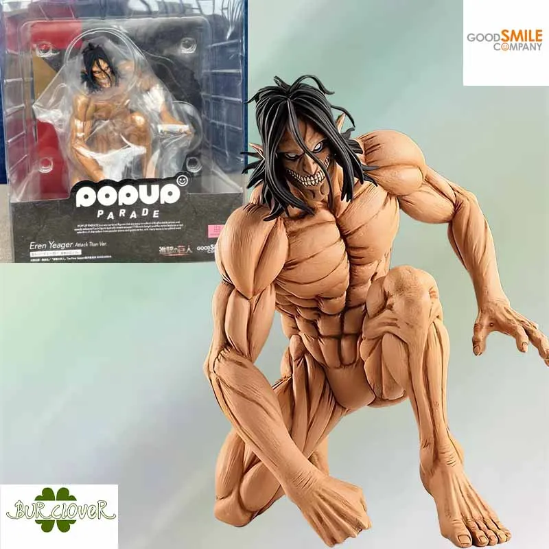 GSC Original POP UP PARADE อะนิเมะรูปโจมตี Titan Ver. EREN YEAGER Action Figure ของเล่นสําหรับชาย/หญิง/เด็ก/คริสต์มาสของขวัญ