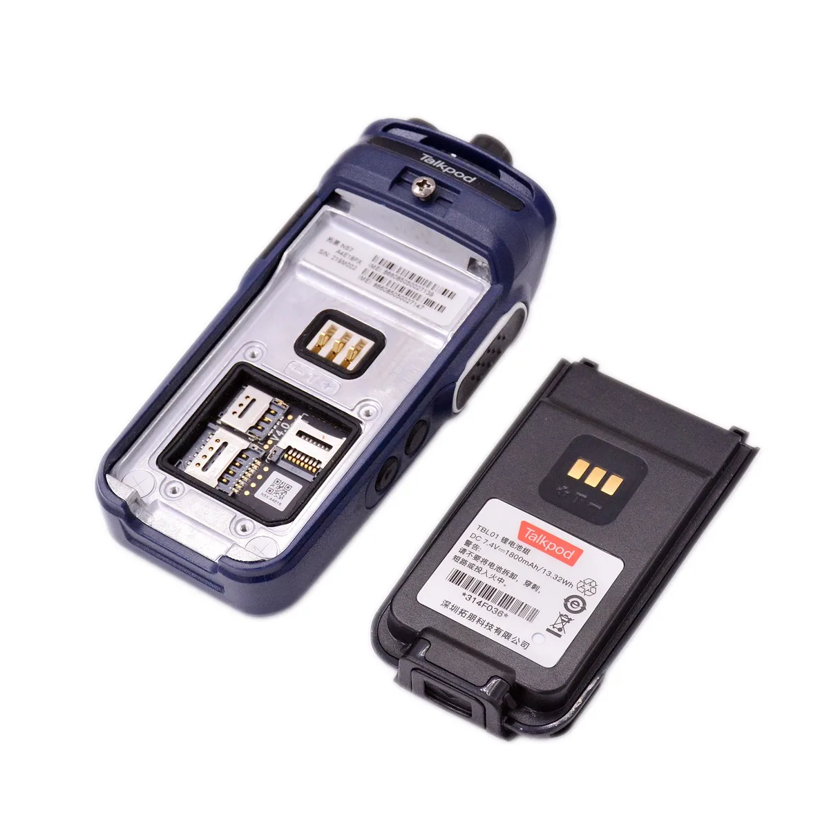 Talkpod N57 PoC Network Handhold Two Way Radio Zello Full Keypad Color Screen 4G LTE Android 9.0 Bluetooth 4.0 GPS Smart Phone