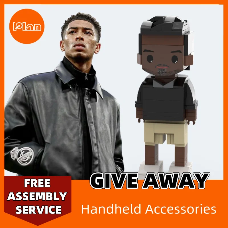 Orange Plan Custom Brick Figures Personalized Minifigures Building Block Sets Full Body 1 People Small Particle Photo