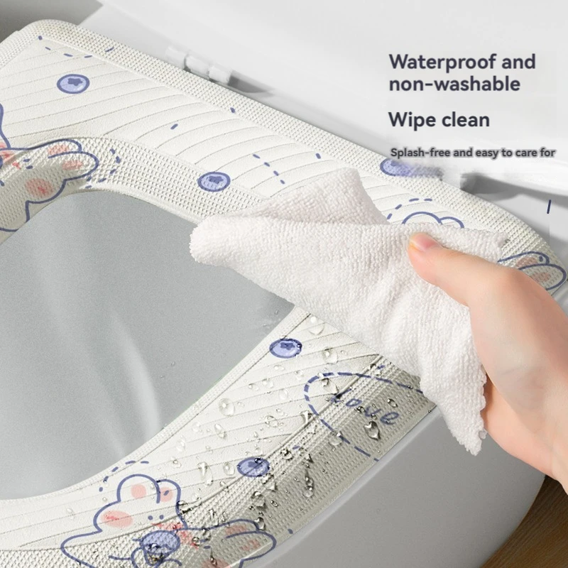 Almofada de vaso sanitário de desenho animado quatro estações conjunto de barris universais verão casa sentada vaso sanitário