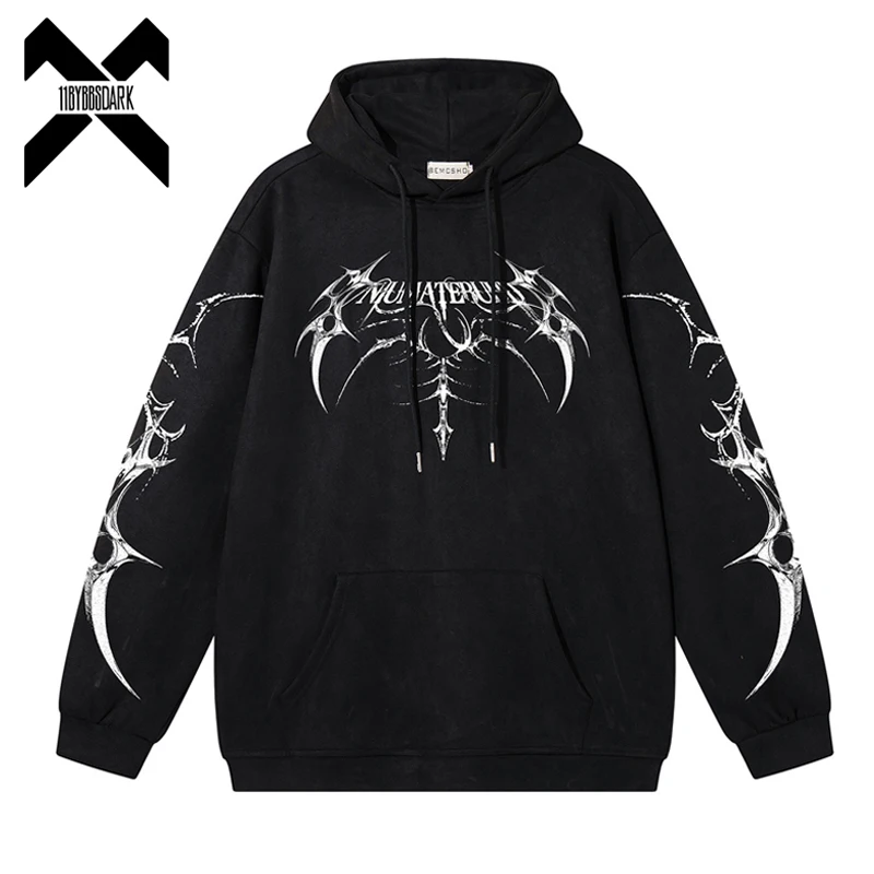 

Унисекс худи с креативным ретро-принтом, свободный крой, повседневный замшевый пуловер, модный уличный свитшот для мужчин и женщин