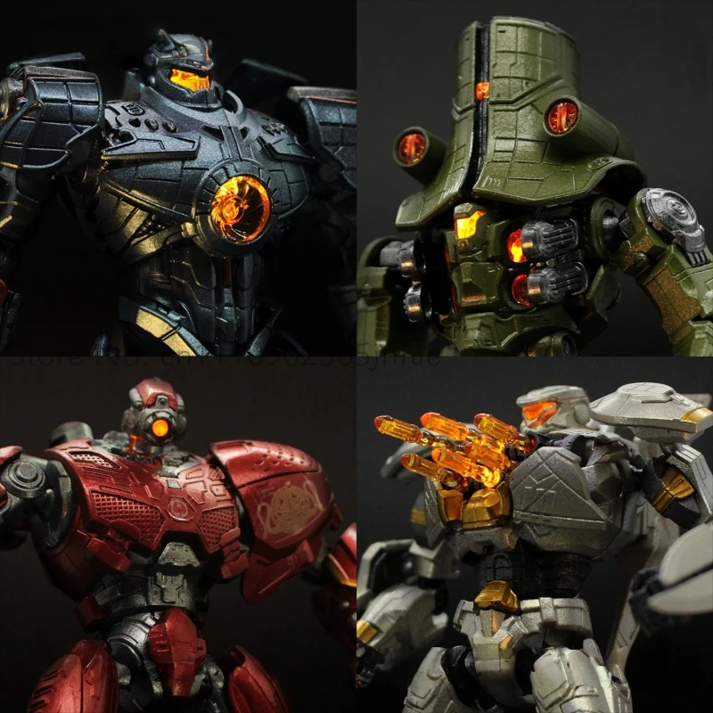 

Authentic In Stock Gipsy Danger Mecha Assembly Model Gipsy Danger Striker Eureka Light Up Moveable Metal Pre Painted Gift Toys