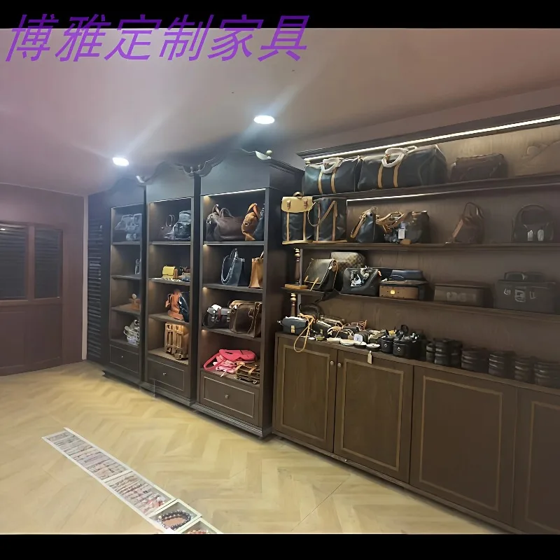 Jewelry Display Cabinet, Commercial Store Display, Vintage Jewelry Storage, Necklace Hanging, Bag, Shoe And Hat CabinetN8