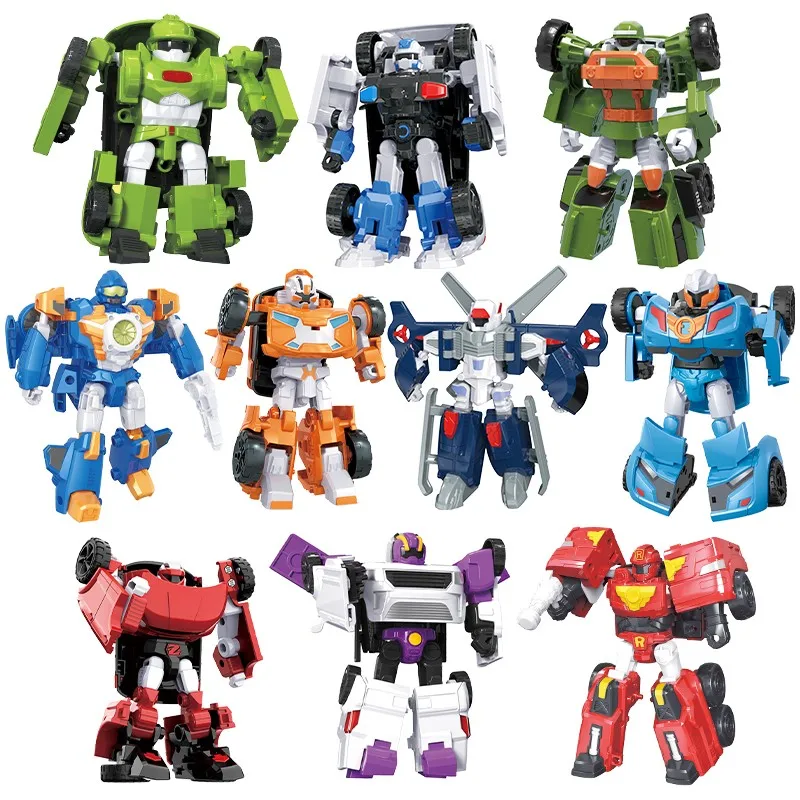 New Mini Tobot Transformation Car To Robot Toys Korea Cartoon Brothers Anime Tobot Deformation Car Airplane Fire Engine Toys