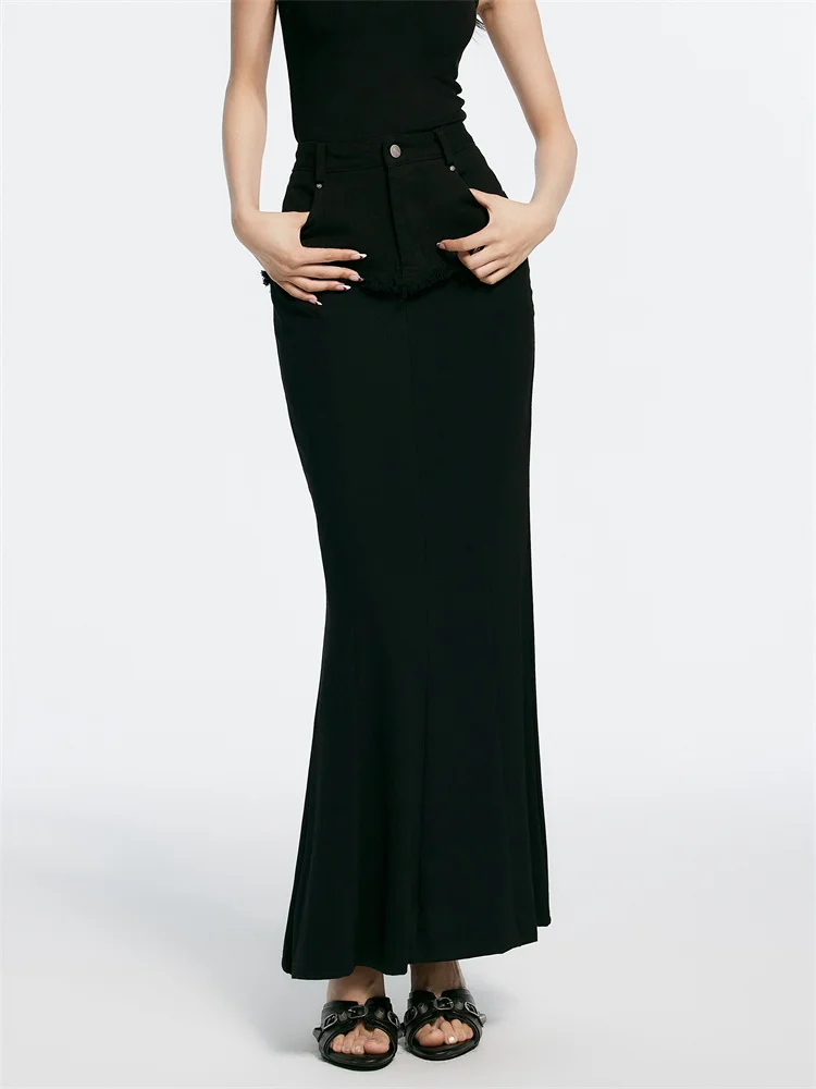 

Bla Structurist Mosaic f-length Skirt Faionable Wraparound A-line Midi Skirt Polyester Viscose Spandex Blend Summer 2024