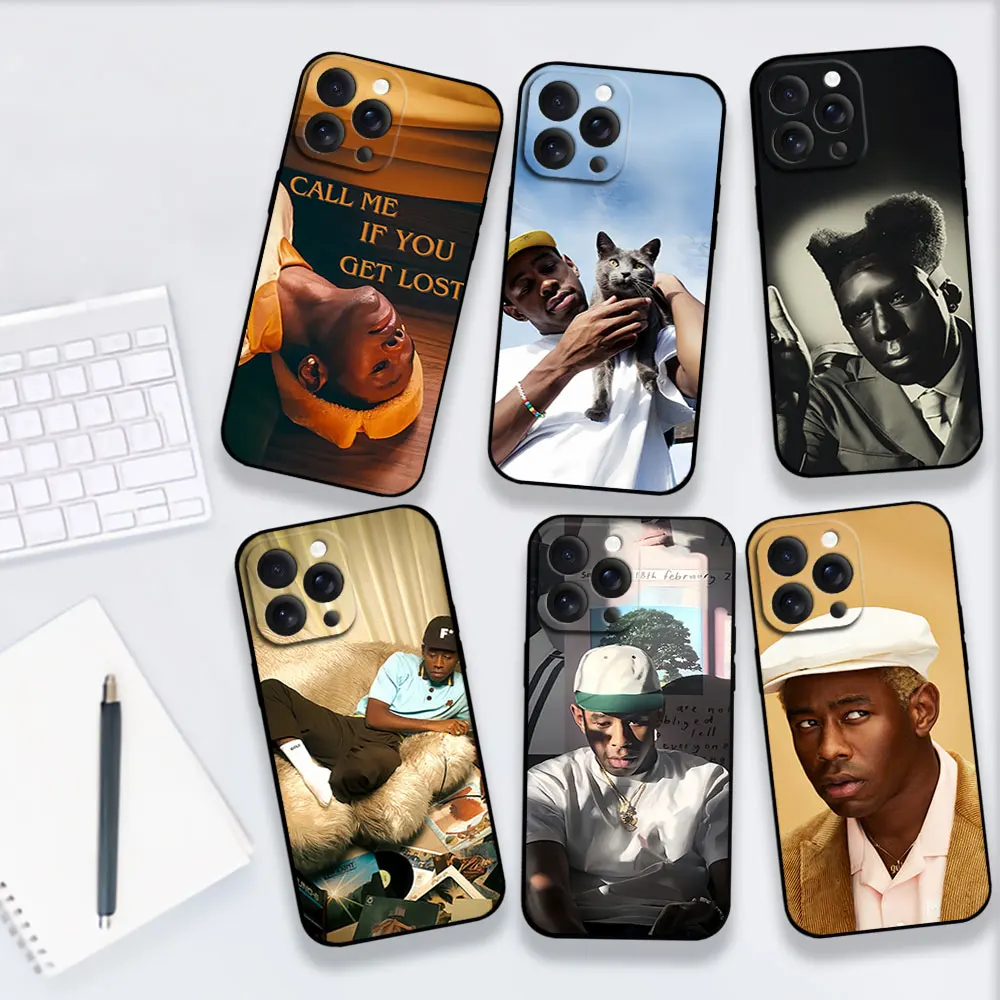 Singer Tyler the Creator For iPhone 11 12 13 14 15 16 Pro Max Plus Matte Soft Silicone phone Case Ultra Thin Black Cover