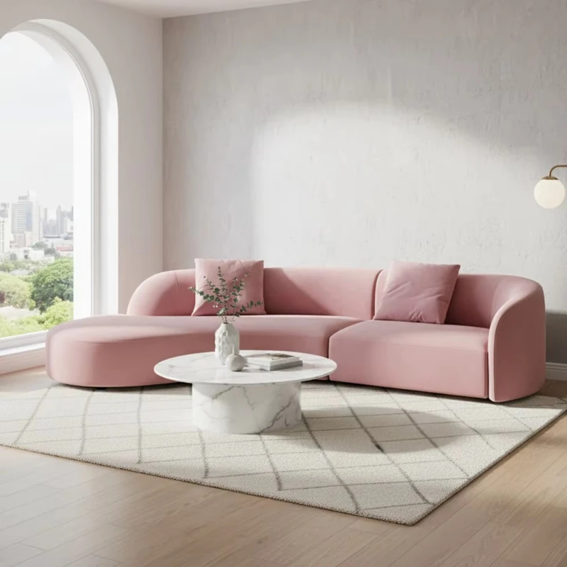

Modern Velvet Sofa Curved 3 4 6 8 Seat Combination Living Room Sofa Set Family Office Hotel