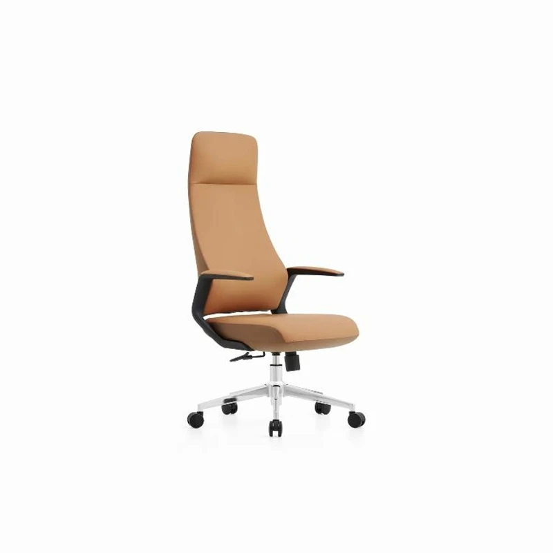 

Office chair Modern light luxury high-end business boss chair Simple conference chair Comfortable sedentary leather waist