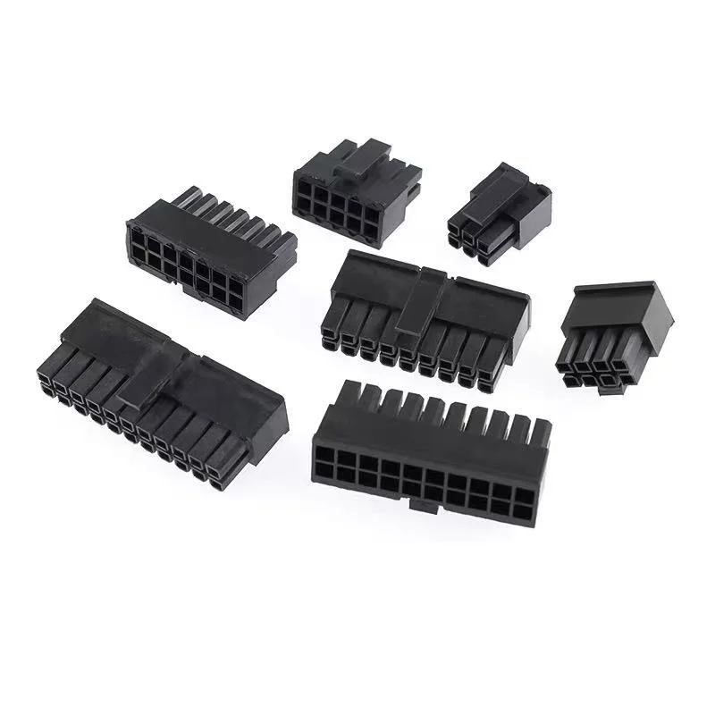 10sets Micro-Fit 3.0 2P 4P 6P Connector 3.0mm Pitch Male Housing 8P 10P 12 16P 18P 20P 24Pin Mini 5557/43025 Male Shell+Terminal