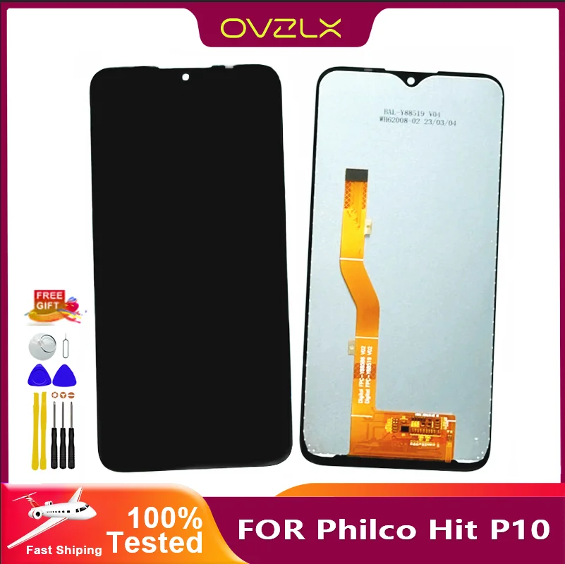 

New 6.22" Original For Philco Hit P10 Lcd Display + Touch Screen Panel Replacement Assembly For philco hit p10a LCD phone+Tools