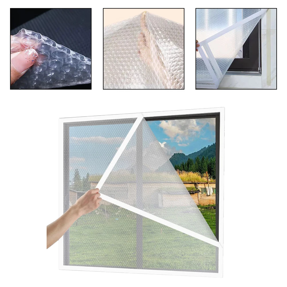 Easy Installation Bubble Wrap Film Double Stitching Dust Prevention Light Transmission Light Transmission 120*150cm