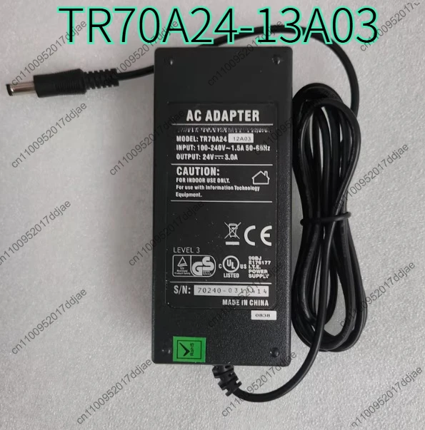 Power supply cable 20806060 power source TR70A24-13A03 adapter 24V3A brand new