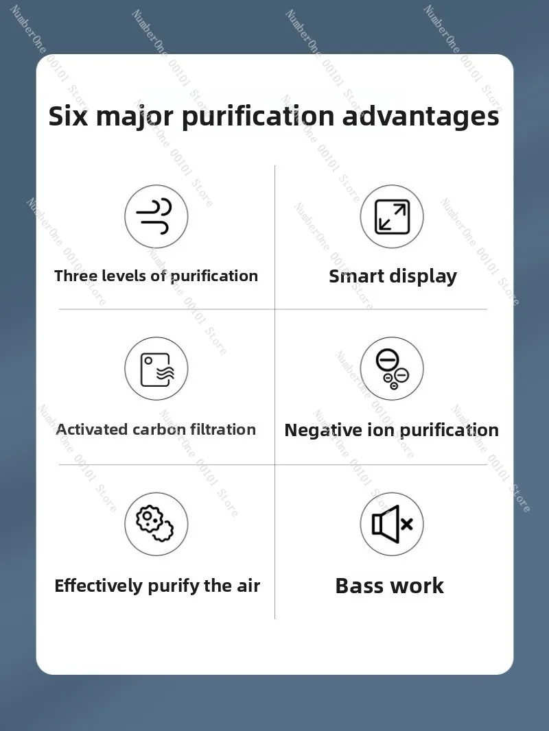 Indoor household air purifier, dust removal, deodorization, formaldehyde PM2.1 portable purifier
