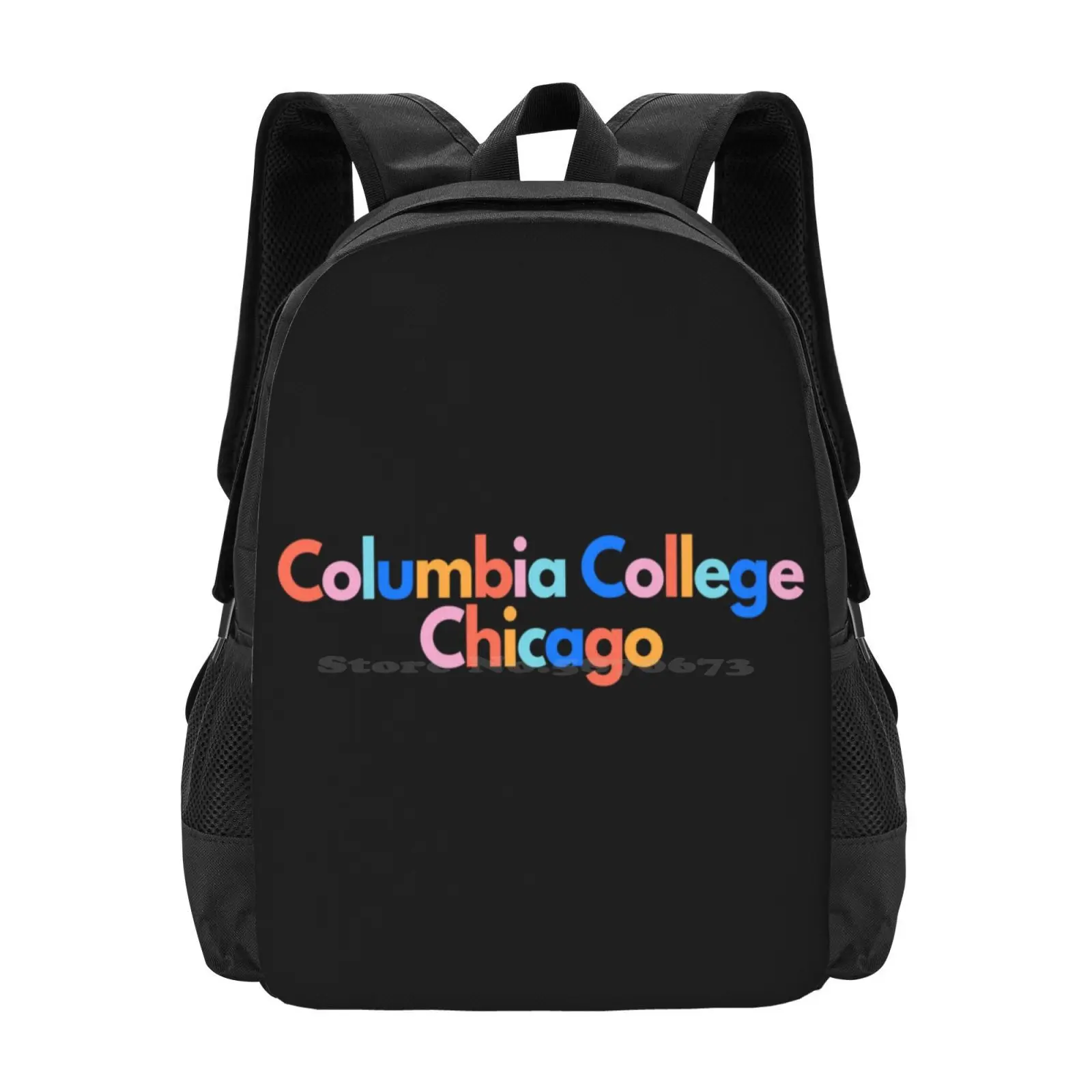 

Рюкзак Columbia College Chicago с цветными блоками для школьников, школьная дорожная сумка для ноутбука Columbia College Chicago University School