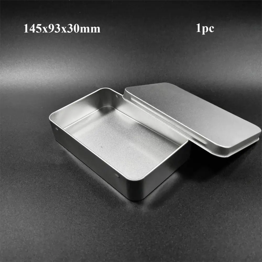 1 Pcs Candy Storage Packaging Box Refillable Aluminum Tin Box for Balm Nail Container Tea Cans Metal Box with Lid Candle Jars