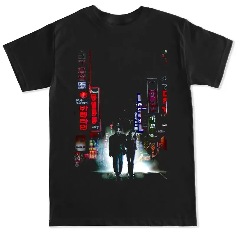 Camiseta Retro de Acción Clásica Coreana para Hombre, con Diseño de Película Asiática