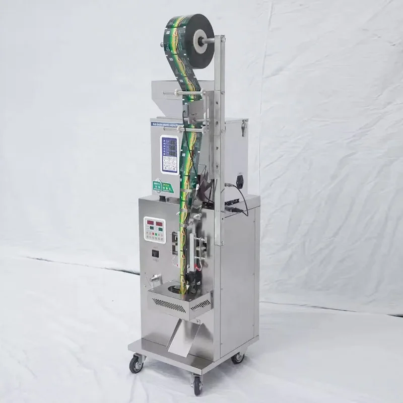 DZD-220B أكياس صغيرة متعددة الوظائف مسحوق التوابل الحبوب ملء الوزن كيس شاي القهوة ماكينة تغليف أوتوماتيكية