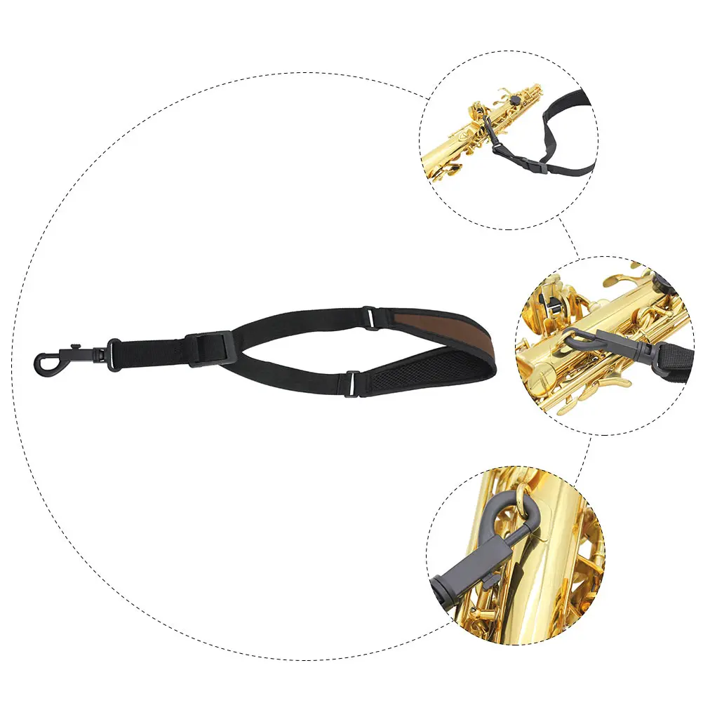 

Saxophone Strap Neck Accessories Hanging Accessory Breathable Shoulder Adjustable Straps Double
