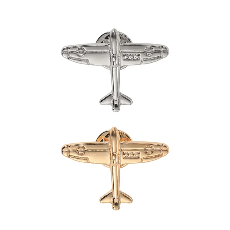 Simple Mini Airplane Brooch Pricked Horse Pin Badge Suit Shirt Accessory