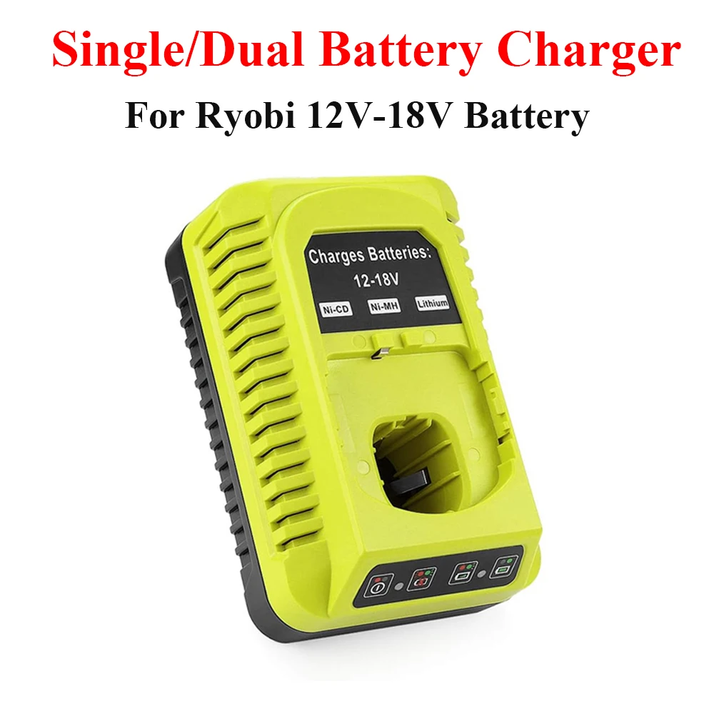 

Зарядное устройство P117 для литий-ионных аккумуляторов Ryobi 12В-18В (одинарное/двойное) для моделей P190, P102, P103, P107, P108, PBP2005, PBP005