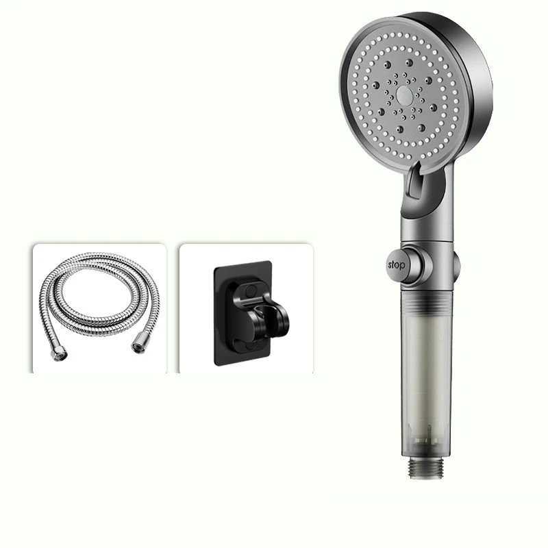 Household bath set nozzle booster shower head handheld nozzle bubble nano shower head large water output bathroom easy to use